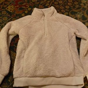 Quarter zip, fluffy, athleta girl sweatshirt